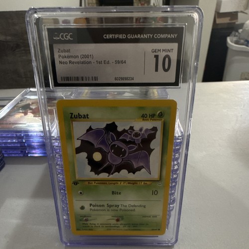 Zubat (1st Edition) graded CGC 10 for sale on eBay