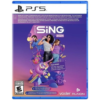 Lets Sing 2024 + 2 Microphones Bundle (PlayStation 5) Brand New