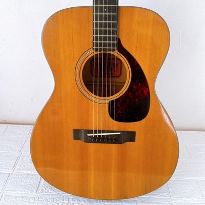 Yamaha Fg-110 Acoustic Guitar Red Label Horizontal Logo Early