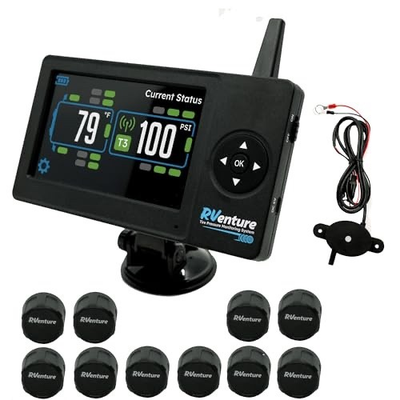 #ad #ad RV TPMS 10 Sensor Wireless Color Monitor Tire Pressure System Window or Dash $189.99
