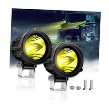 2" LED Round Light 20W Spot Driving Light Waterproof Off-Road Work Lamp Yellow