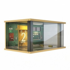 Modellparkhaus Ma&szlig;stab 1:18 Diorama Parkhaus Holz f&uuml;r Schreibtisch,