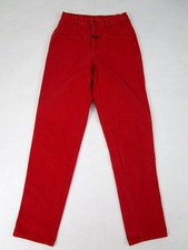 Vintage Marithe Girbaud Red High-Rise Tapered Jeans Sz 9/10