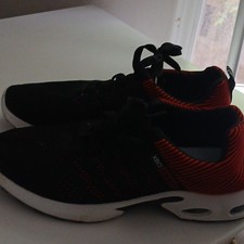 Mens Low Top Lace-Up Athletic Sneakers Black ...