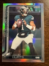 2025 Topps Chrome Jalen Hurts #247 Philadelphia Eagles Refractor