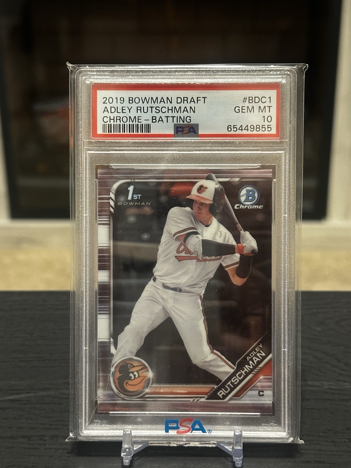 2019 Bowman Draft Chrome Rookie Adley Rutschman BDC-1 Orioles PSA 10