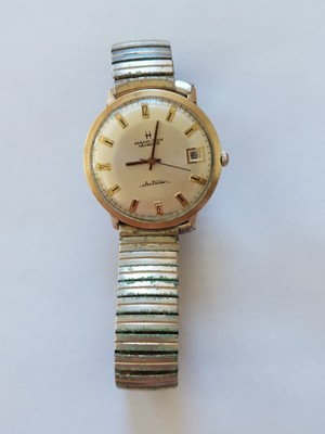Vintage Hamilton Masterpiece Electronic 10k Gold Filled Mens Watch