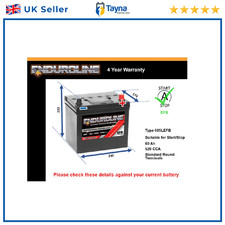 EFB Battery fits MAZDA CX3 DK 2.0 1.5D 1.8D 2015 on Stop Start 005L EFB 520A New