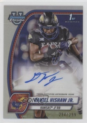 2024 Bowman U Chrome Prospect Refractor /299 Daniel Hishaw Jr #PA-DHI Auto 3hd