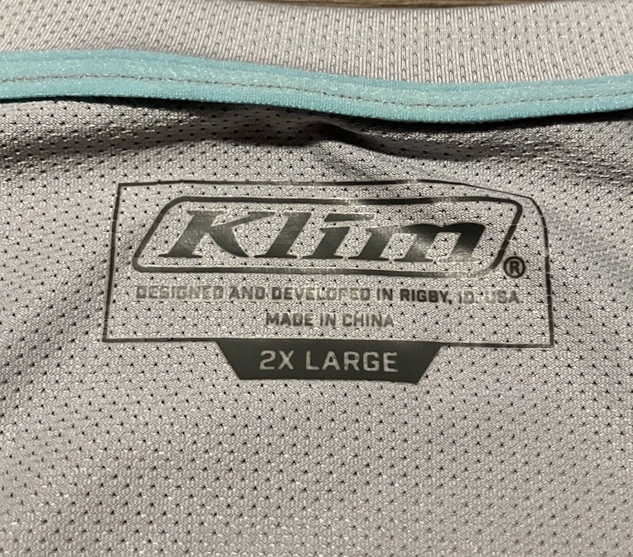 Klim Aggressor 1.0 Cool Long Sleeve Shirt Men’s Size 2XL White Gray Lightweight - Image 3 of 4