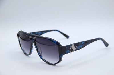 NEW CHAMPION NARIO C04 BLUE BLACK GRADIENT AUTHENTIC DESIGNER SUNGLASSES 60-13