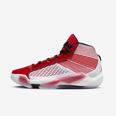 2023 NIKE AIR JORDAN 38 XXXVIII SZ 8 CELEBRATION CLEAR SOLE RED WHITE DZ3356-100