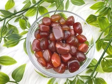Carnelian Tumble Stone - Carnelian Stone - Grade AA Carnelian Tumbled - Natural