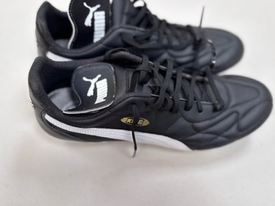 Puma King Pro SG Fußballschuhe UK 10 schwarz weiß Soft Ground Stollen