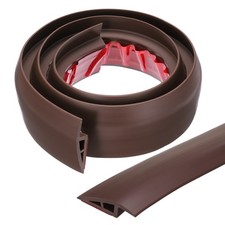 Floor Transition Strip, 0.5" 3.3ft Transition Cover, Coffee