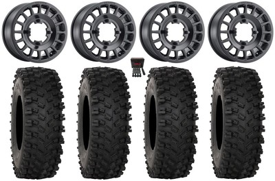 Method 407 15'' Wheels Black 33'' ATX470 Tires Commander Maverick