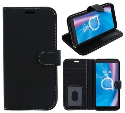 Für Alcatel 1C 2019 Handyhülle, Cover, Wallet, Slots, PU Leder / Gel