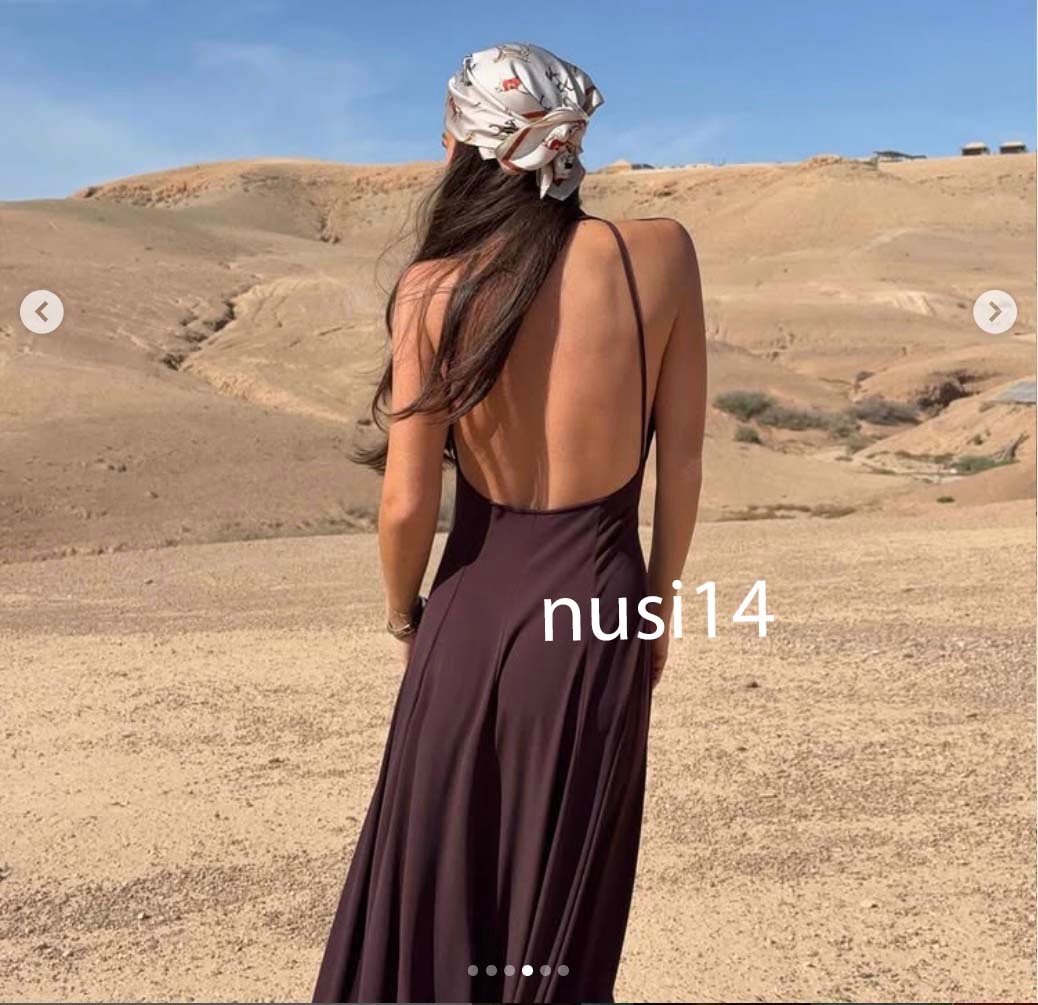 ZARA NEW WOMAN OPEN BACK MAXI DRESS BURGUNDY XS-XL 5063/253/606 | eBay