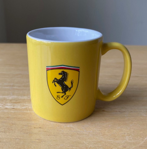 SCUDERIA FERRARI Yellow Ceramic Espresso Cup - EUC