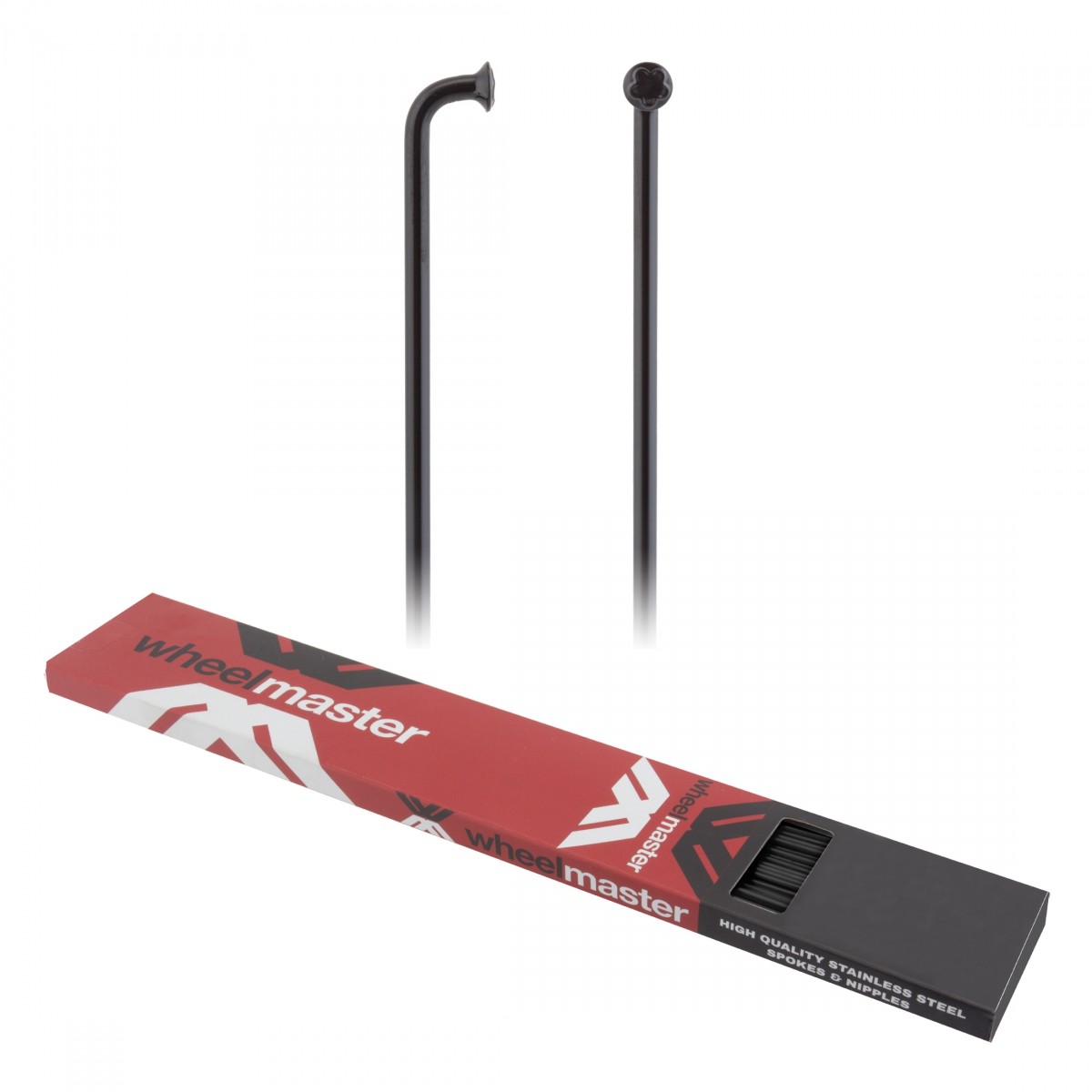 Спицы Wheel Master Black из нержавеющей стали с J-образным изгибом 20 14G 294 мм черные 11290₽