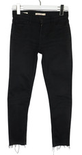 LEVI'S 710 Super Skinny Jeans Women's W28/ L26 Black Zip Fly Logo Stretch