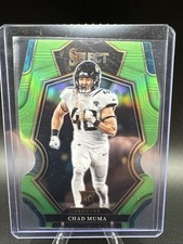 2022 Panini Select Chad Muma RC Premier Level Neon Green Prizm Die Cut # /299 SP