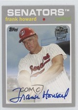 2016 Topps Archives Fan Favorites 1971 Design Frank Howard #FFA-FH Auto kk4