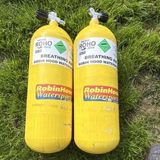 Faber 232bar 10l Scuba Cylinders Pair left and right valves sidemount