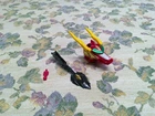Vintage Power Rangers Red Dragon Thunderzord Parts - Head, Tail and Red Pilot