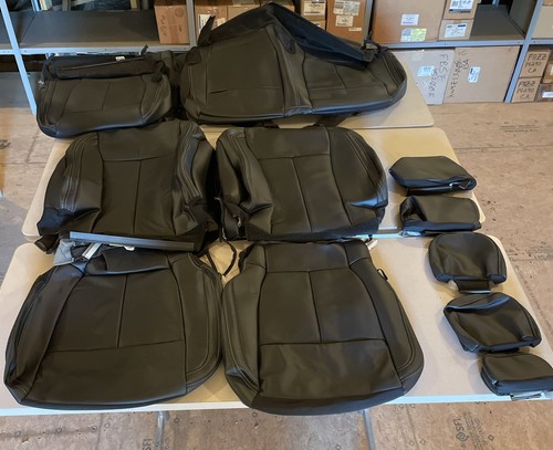 OEM Ford 2017 2018 F150 Truck Leather Seat Covers New T/O Set Black Interior nos