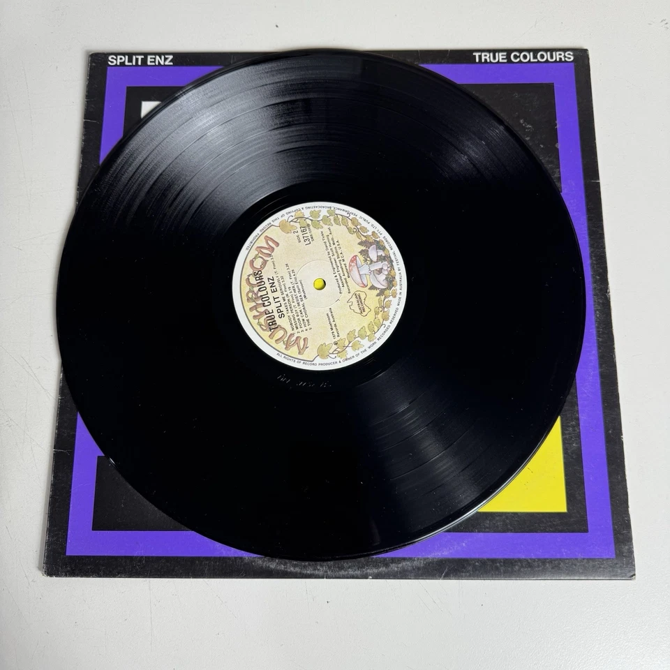 Split Enz True Colours Vinyl LP Mushroom Records 1980 L 37167 Purple Cover - Image 3 of 4