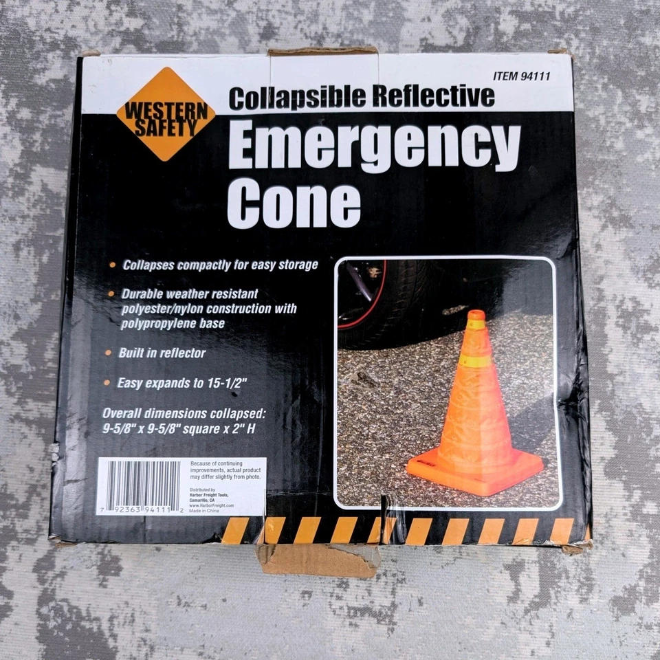 Western Safety Collapsible Reflective Emergency Cone Reflector ITEM 94111 NOB - Image 3 of 4