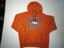 Denver Broncos Men's XL Orange Hoodie Sweatshirt NFL Team Apparel Football Logo