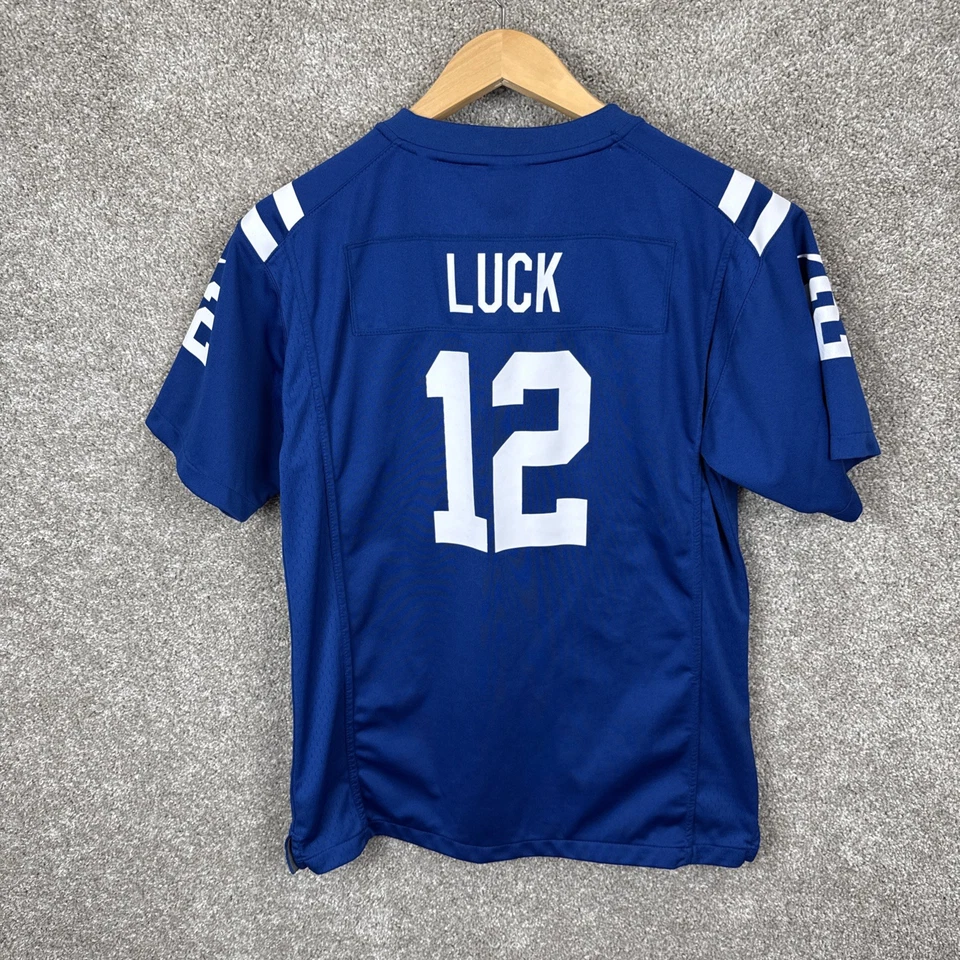 Nike Indianapolis Colts Youth XL Jersey Andrew Luck #12 NFL On Field Blue - Image 4 of 4