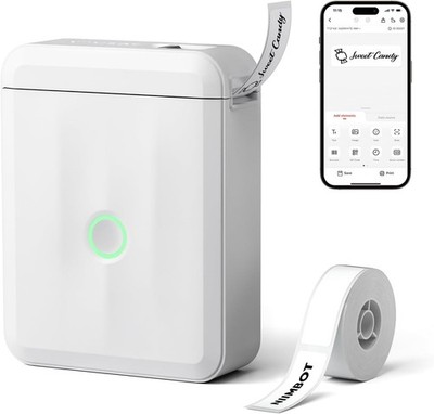 D110 Upgraded Version Mini Label Maker Machine with Tape, Portable Bluetooth The