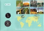GB 2005 World Heritage, Royal Mail/Mint 50p & 50c Coin Numismatic FDC