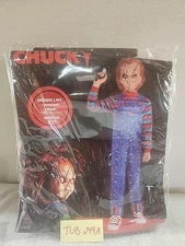 CHUCKY AMSCAM Halloween Costume NEW IN PACKAGE CHILD MEDIUM 8-10 MASK JUMPSUIT