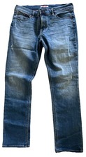 Johnny Was Womens The Boyfriend Distressed Mid Rise Relaxed Fit Tapered Jeans 29
