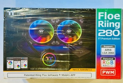 Thermaltake CL-W167-PL14SW-A Floe Riing RGB 280 TT Premium Edition - NEW Sealed