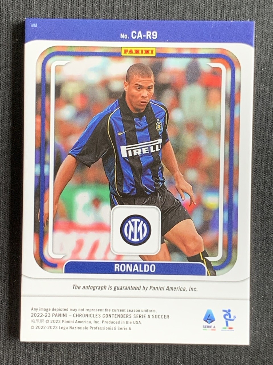 Ronaldo 2022-23 Panini Chronicles Contenders Serie A Contenders Auto /35 #CA-R9 view 2