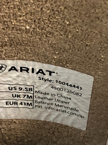 Ariat Olena Vintage Carmel Berry Rouge Boots Womens 9.5B 10044441 NIB DEFECT - Picture 13 of 13