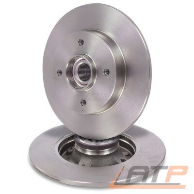 2x BREMSSCHEIBE HINTEN VOLL Ø249 FÜR CITROEN C3 C4 DS3 OPEL CROSSLAND