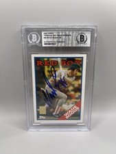 Wade Boggs Signed 2001 Topps Through The Years #38 Card Beckett Auto