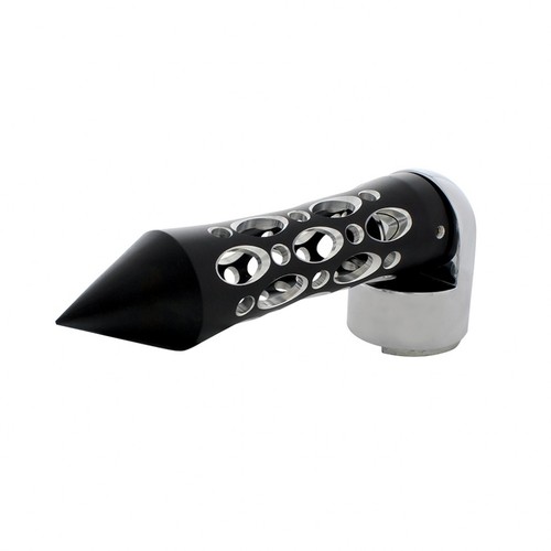 Black "Daytona" 13/15/18 Speed Spike Gearshift Knob w/ Adapter - Horizontal - Picture 2 of 5