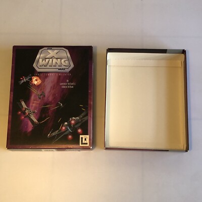 *Empty Box Only* For 1993 Vintage Star Wars X-Wing PC Video Game Lucas Arts