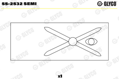 Glyco 55-2532 Semi Small End Bushes, Connecting Rod For, Mercedes-Benz, Puch, Seat
