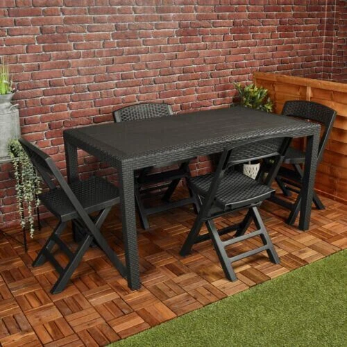 Rattan table plastic deals