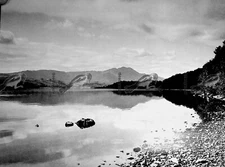 Loch Vennachar & Ben Venue, Perthshire, B & W Book Illustration, 1937