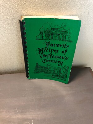 1971 FAVORITE RECIPES OF JEFFERSON'S COUNTRY-GRACE EPISCOPAL Walker Parish VA