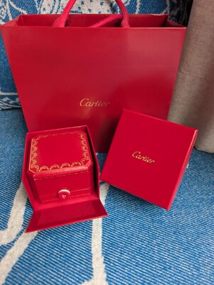 Authentic Cartier Love Trinity JUC Fine Shank Ring Inner and Outer